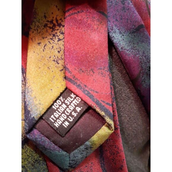 Enrico covari 100% Italian silk tie blue formal vintage designer - Picture 3 of 3